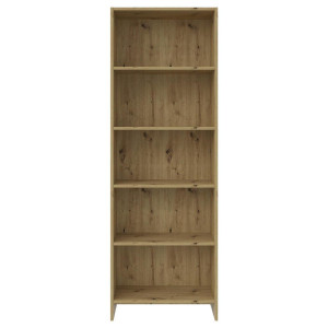 Carryhome Regal, Eiche Artisan, Holzwerkstoff, 4 Fächer, 60x175x24 cm, Typenauswahl, Wohnzimmer, Regale, Bücherregale
