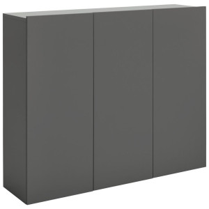 Hom´in Hom`in Schuhschrank, Anthrazit, Holzwerkstoff, 12 Fächer, 120x100x34 cm, Typenauswahl, hängend, Garderobe, Schuhaufbewahrung, Schuhschränke