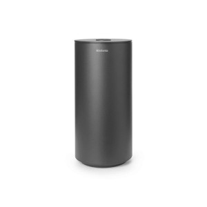 Brabantia Toilettenpapierhalter Mindset, Grau, Metall, 13.7x28.9 cm, Deckel, Badezimmer, WC Ausstattung, Toilettenpapierhalter