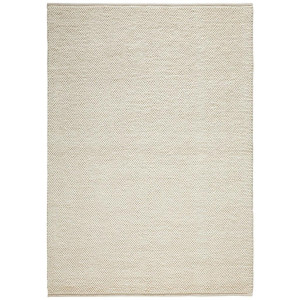Linea Natura Handwebteppich Loop, Beige, Textil, Struktur, rechteckig, 90x160 cm, AZO-frei, Handmade in India, pflegeleicht, leicht zusammenrollbar,