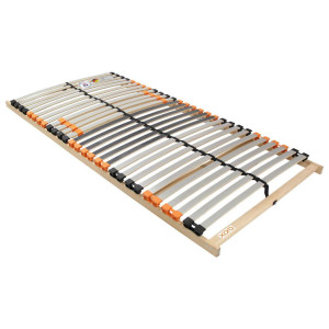 Xora Lattenrost, Holz, Birke, furniert, Schichtholz,Schichtholz, furniert, 7-Zonen, 90x200 cm, nicht verstellbar, Mittelgurt, Federleisten mit
