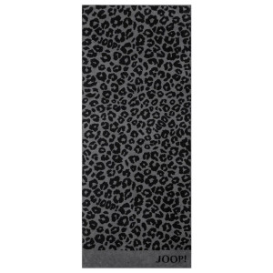 JOOP! Saunatuch Leo, Graphit, Textil, Animalprint, 80x200 cm, Textiles Vertrauen - Oeko-Tex®, Made in Germany, Oeko-Tex® Standard 100, saugfähig,