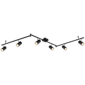 Globo Strahler, Schwarz, Metall, 10x18.5x180 cm, CE, drehbar, schwenkbar, verstellbare Spotlights, Lampen & Leuchten, Innenbeleuchtung, Spots &
