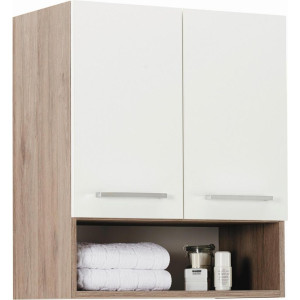 Carryhome Hängeschrank, Weiß, Metall, 1 Fächer, 60x70x33 cm, Made in Germany, hängend, Badezimmer, Badezimmerschränke, Hängeschränke