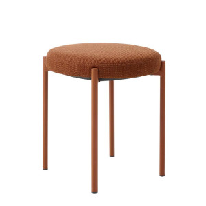 Xora Hocker, Terracotta, Metall, rund, 43.5x48x43.5 cm, erweiterbar (Typenauswahl), stapelbar, Wohnzimmer, Hocker, Sitzhocker