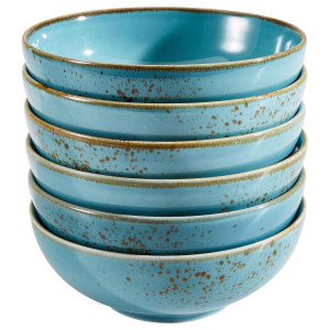Creatable Schüsselset, Türkis, Keramik, 6-teilig, rund, Essen & Trinken, Geschirr, Schalen & Schüsseln, Schüsselset