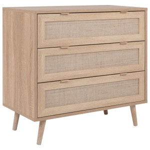 Mid.you Kommode, Sonoma Eiche, Holz, Eiche, 3 Schublade(n) Schubladen, 80x80x40 cm, Typenauswahl, Beimöbel erhältlich, Wohnzimmer, Kommoden &