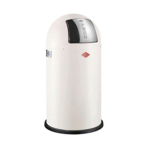 Wesco Abfallsammler Pushboy, Edelstahl, Sand, Metall, 50 L, 75.5 cm, Made in Germany, Küchen, Küchenausstattung, Mülleimer