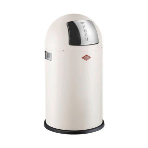 Wesco Abfallsammler Pushboy Junior, Edelstahl, Sand, Metall, Kunststoff, 22 L, 63 cm, Küchen, Küchenausstattung, Mülleimer