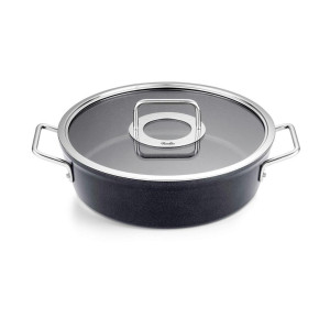 Fissler Bratentopf Adamant, Schwarz, Metall, 4.3 L, backofengeeignet, kratzfest, Kochen, Töpfe, Bräter