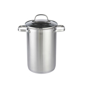 Rösle Spargel-/Pastatopf Elegance, Edelstahl, Metall, 4,5 L, Kochen, Töpfe, Diverse Spezialtöpfe