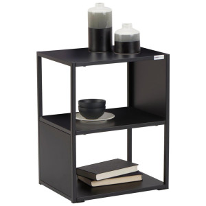 Carryhome Beistelltisch, Schwarz, Metall, rechteckig, eckig, 30x51x40 cm, einfacher Aufbau, Wohnzimmer, Wohnzimmertische, Beistelltische,
