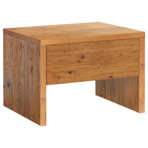 Hasena Nachtschrank, Wildeiche, Holz, Wildeiche, massiv, 1 Schublade(n) Schubladen, 48x35x40 cm, Holzmöbel, Holztische, Nachttische Holz