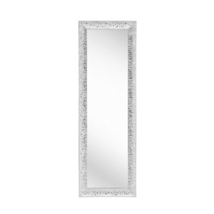 Xora Wandspiegel, Silber, Glas, Eukalyptusholz, massiv, rechteckig, 47x147x3 cm, senkrecht und waagrecht montierbar, Ganzkörperspiegel, Spiegel,