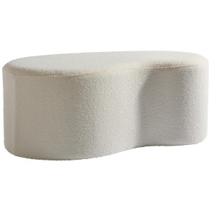 Mid.you Hocker, Weiß, Textil, 93x37x49 cm, Wohnzimmer, Hocker, Sitzhocker