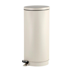 Novel Abfalleimer, Schwarz, Edelstahl, Beige, Metall, Kunststoff, 30 L, 29x65.5x38.5 cm, Küchen, Küchenausstattung, Mülleimer