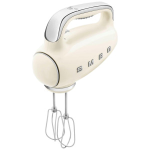 SMEG Handmixer 50'S Style, Creme, Chrom, Metall, Kunststoff, 22x37.8x22.1 cm, LED-Display, Küchengeräte, Mixer