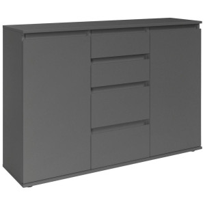 Boxxx Kommode Brest, Anthrazit, Kunststoff, 2 Fächer, 4 Schublade(n) Schubladen, 119x84x35 cm, Typenauswahl, stehend, in verschiedenen Größen