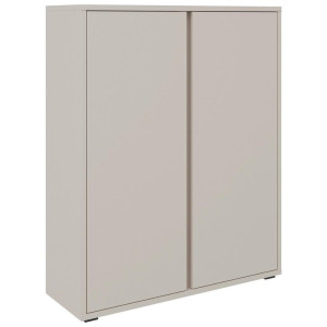 Xora Schuhschrank, Kaschmir, Kunststoff, 6 Fächer, 97.5x120x34 cm, Garderobe, Schuhaufbewahrung, Schuhschränke
