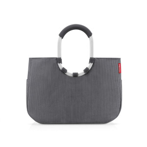 Reisenthel Einkaufstasche Loopshopper L cord magnet exclusive, Dunkelgrau, Textil, 46x34.5x25 cm, großes Hauptfach, Freizeit, Koffer & Taschen,