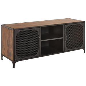 Carryhome Lowboard, Natur, Schwarz, Metall, Holzwerkstoff, 1 Fächer, 105x42.8x36 cm, Wohnzimmer, Wohnwände, Lowboards