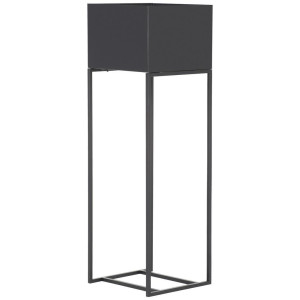 Landscape Blumenständer, Schwarz, Metall, 25x80x25 cm, Wohnzimmer, Wohnzimmertische, Blumenständer