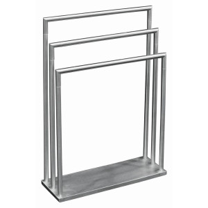 Handtuchständer, Edelstahl, Metall, eckig, 58x83x20 cm, Made in Germany, Badaccessoires, Duschzubehör, Handtuchhalter