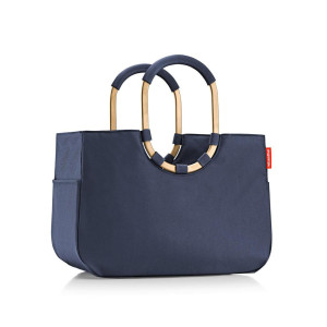 Reisenthel Einkaufstasche Loopshopper L midnight gold, Dunkelblau, Textil, 46x34.5x25 cm, großes Hauptfach, Freizeit, Koffer & Taschen,