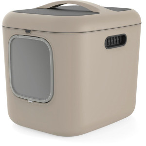 Rotho Katzentoilette, Cappuccino, Kunststoff, rechteckig, 49.9x57.6x61.4 cm, Freizeit, Tierbedarf, Tierzubehör