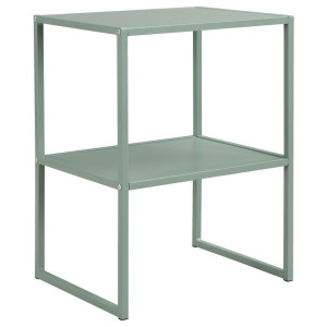 Beistelltisch, Grün, Metall, Holzwerkstoff, rechteckig, eckig, U-Form, 33x60x43 cm, Wohnzimmer, Wohnzimmertische, Beistelltische, Beistelltische