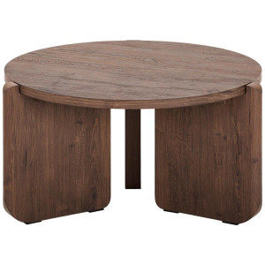 Livetastic Couchtisch, Braun, Holzwerkstoff, rund, Stativgestell, 83x40x83 cm, Wohnzimmer, Wohnzimmertische, Couchtische