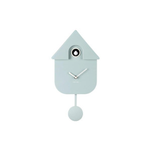 Karlsson Wanduhr Modern Cuckoo, Hellblau, Kunststoff, 21.5x41x8.5 cm, Dekoration, Uhren, Wanduhren