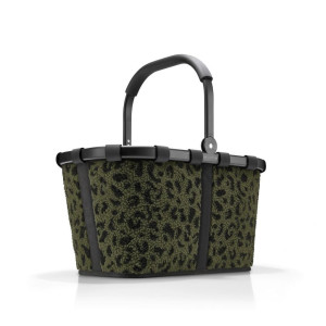 Reisenthel Einkaufskorb Carrybag teddy leo olive, Dunkelgrün, Textil, 22 L, 49x29x28 cm, Freizeit, Koffer & Taschen, Einkaufskörbe