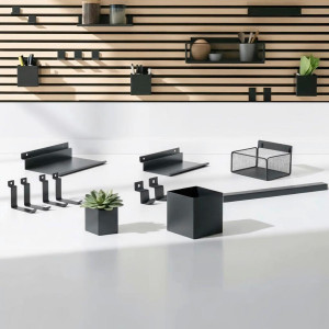 Akustikpaneel-Zubehör-Set, Schwarz, Metall, Kochen, Küchenhelfer, Sonstige Küchenhelfer