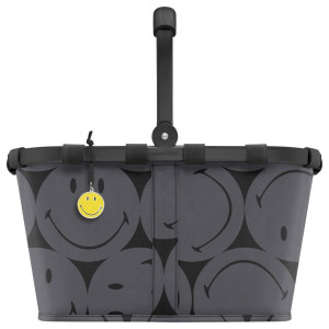 Reisenthel Einkaufskorb Carrybag smiley grey, Anthrazit, Textil, 22 L, 48x29x28 cm, Freizeit, Koffer & Taschen, Einkaufskörbe