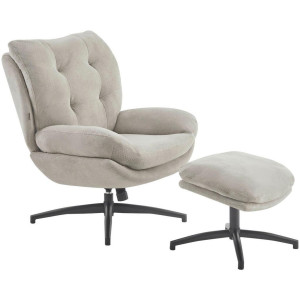 Carryhome Relaxsesselset, Schwarz, Taupe, Metall, Textil, 75x97x88 cm, Wohnzimmer, Sessel, Relaxsessel