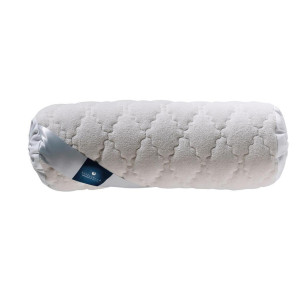 Billerbeck Nackenrolle, Weiß, Textil, 40x15 cm, temperaturausgleichend, reines Naturprodukt, luftdurchlässig, Tasche, Schlaftextilien, Kopfkissen &
