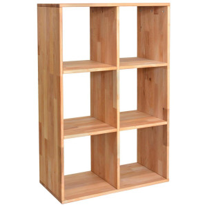Livetastic Regal, Buche, Holz, Kernbuche, massiv, 4 Fächer, 75.4x112.2x35 cm, in verschiedenen Größen erhältlich, Wohnzimmer, Regale, Bücherregale