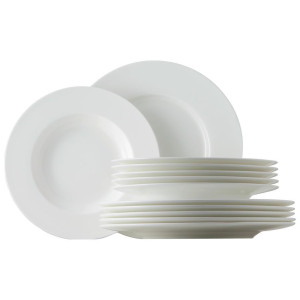 Rosenthal Tafelservice Jade White, Weiß, Keramik, 12-teilig, Essen & Trinken, Geschirr, Geschirr-Sets, Tafelservice