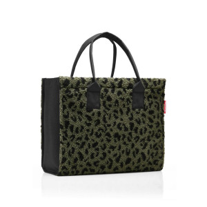 Reisenthel Einkaufstasche Daily shopper teddy leo olive, Dunkelgrün, Textil, 14 L, 42x35x17 cm, großes Hauptfach, Freizeit, Koffer & Taschen,