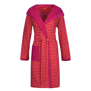 Esprit Bademantel Striped Hoody, Rosa, Textil, Uni, ISO 9001, Fkt, Made in Austria, Oeko-Tex® Standard 100, besonders flauschig, hochwertige Qualität,
