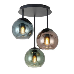 Novel Hängeleuchte, Blau, Grün, Rot, Schwarz, Metall, Glas, rund,rund, 40.5 cm, RoHS, CE, Lampen & Leuchten, Innenbeleuchtung, Hängelampen,