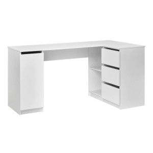 Mid.you Eckschreibtisch, Weiß, Holzwerkstoff, 3 Schublade(n) Schubladen, rechteckig, eckig, 154x77x84.5 cm, Stauraum, Arbeitszimmer, Schreibtische,