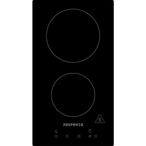 Respekta Kochfeld Bennet, Schwarz, Glas, 29x5x52 cm, Kindersicherung, Restwärmeanzeige je Kochzone, Timerfunktion, Küchengeräte, Küchenelektrogeräte,