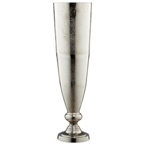 Ambia Home Vase, Nickel, Metall, konisch, 74 cm, zum Stellen, auch für frische Blumen geeignet, Dekoration, Vasen, Metallvasen