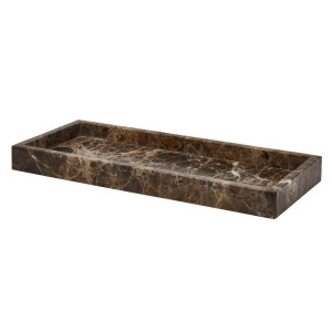 Aquanova Tablett Hammam, Braun, Stein, 15x3x35 cm, Tischkultur & Servieren, Tabletts