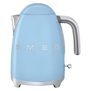 SMEG Wasserkocher 50´s Style, Hellblau, Metall, 1,7 L, 22.3x24.8x17.1 cm, Anti-Rutsch-Füße, abgedecktes Heizelement, herausnehmbarer Filter,