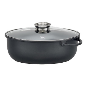 Elo Bräter, schwarz, Metall, 7 L, 29x16.5x41.5 cm, backofengeeignet, antihaftbeschichtet, Kochen, Töpfe, Bräter