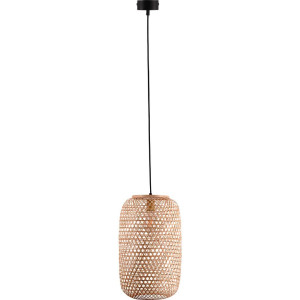 Novel Hängeleuchte, Natur, Metall, Kunststoff, Naturmaterialien, 135 cm, Lampen & Leuchten, Innenbeleuchtung, Hängelampen, Pendelleuchten