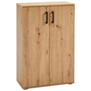 Xora Schuhschrank, Eiche, Kunststoff, 5 Fächer, 70x106x33.5 cm, Garderobe, Schuhaufbewahrung, Schuhschränke